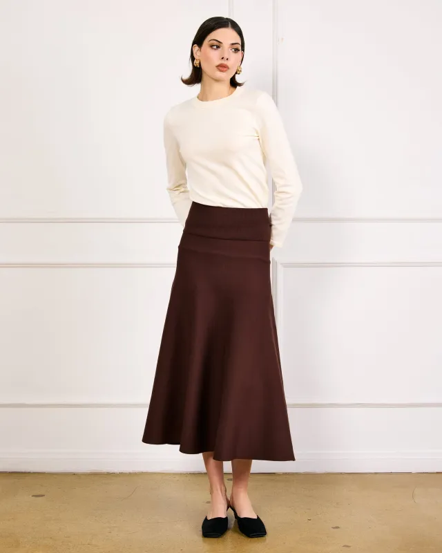 KINGSTON KNIT SWEATER SKIRT sold by Line & Dot