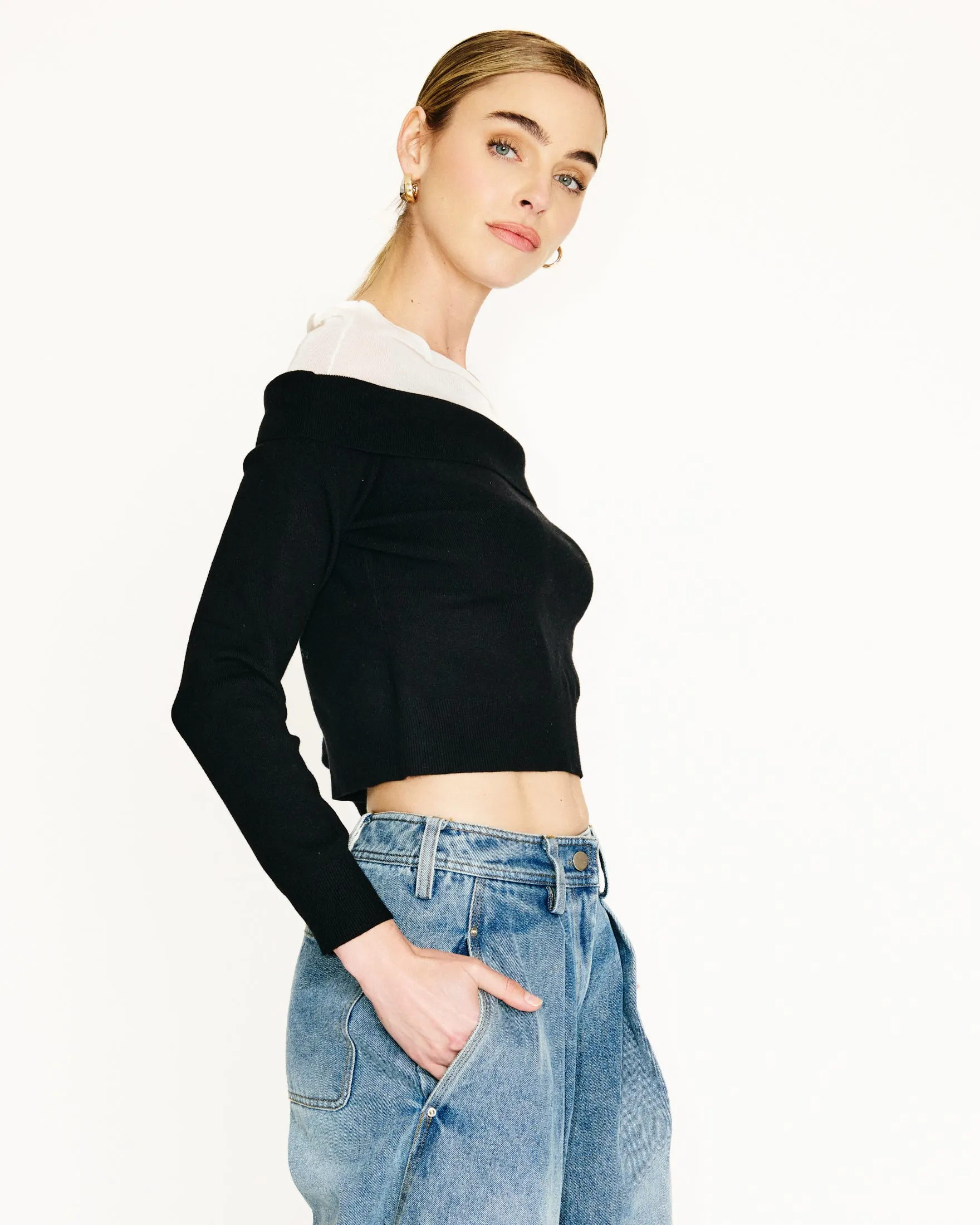 YSA OFF THE SHOULDER SWEATER sold by Line & Dot product image thumbnail 4