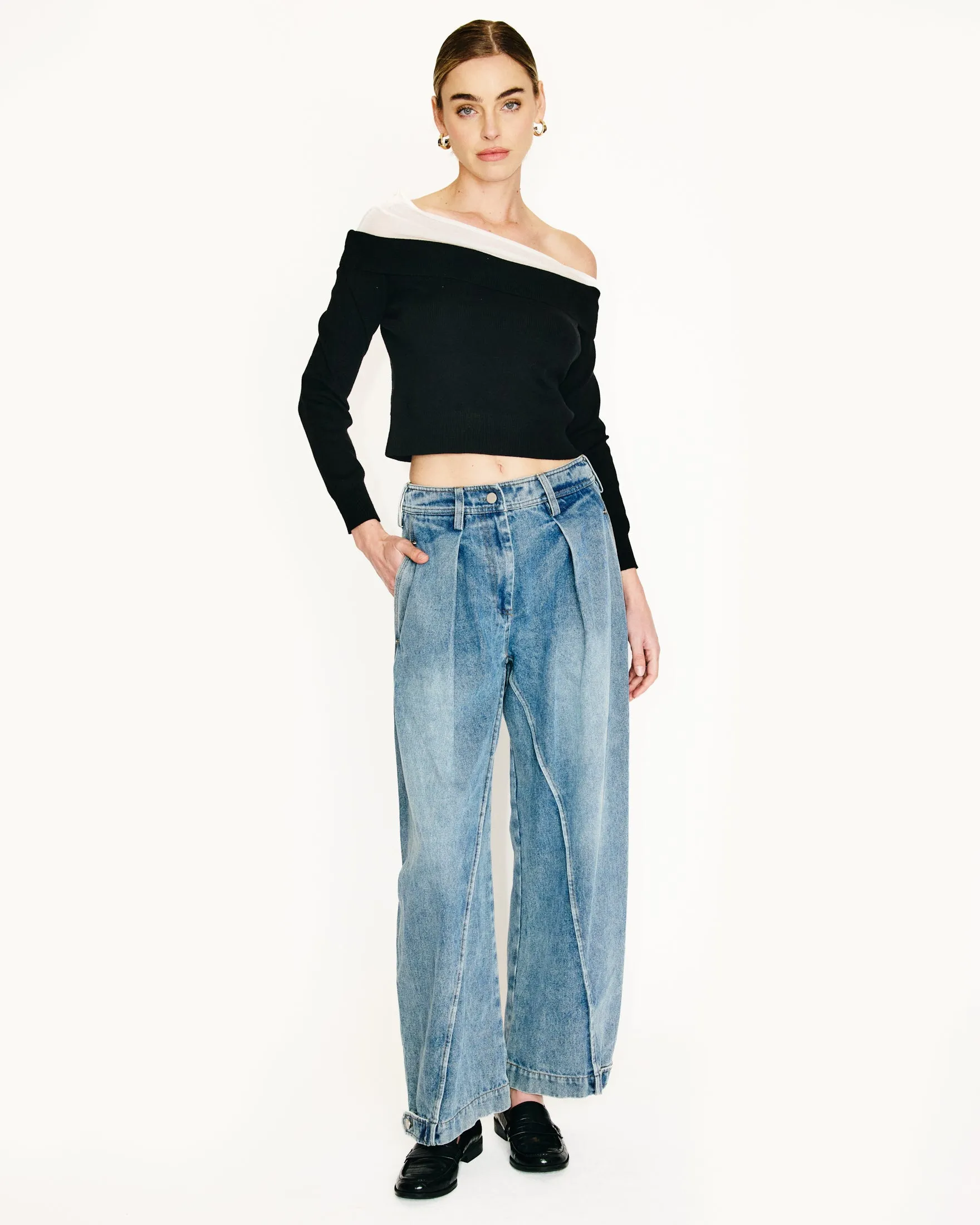 YSA OFF THE SHOULDER SWEATER sold by Line & Dot product image thumbnail 2