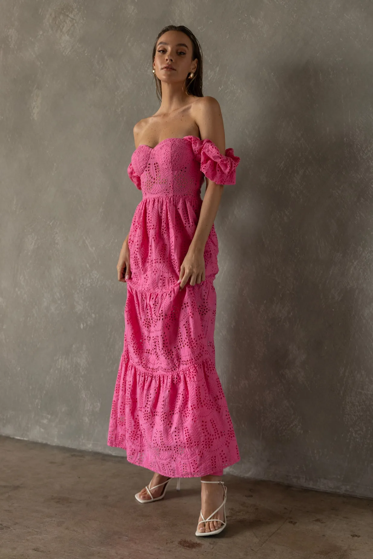 YOUNG LOVE MIDI DRESS sold by Line & Dot