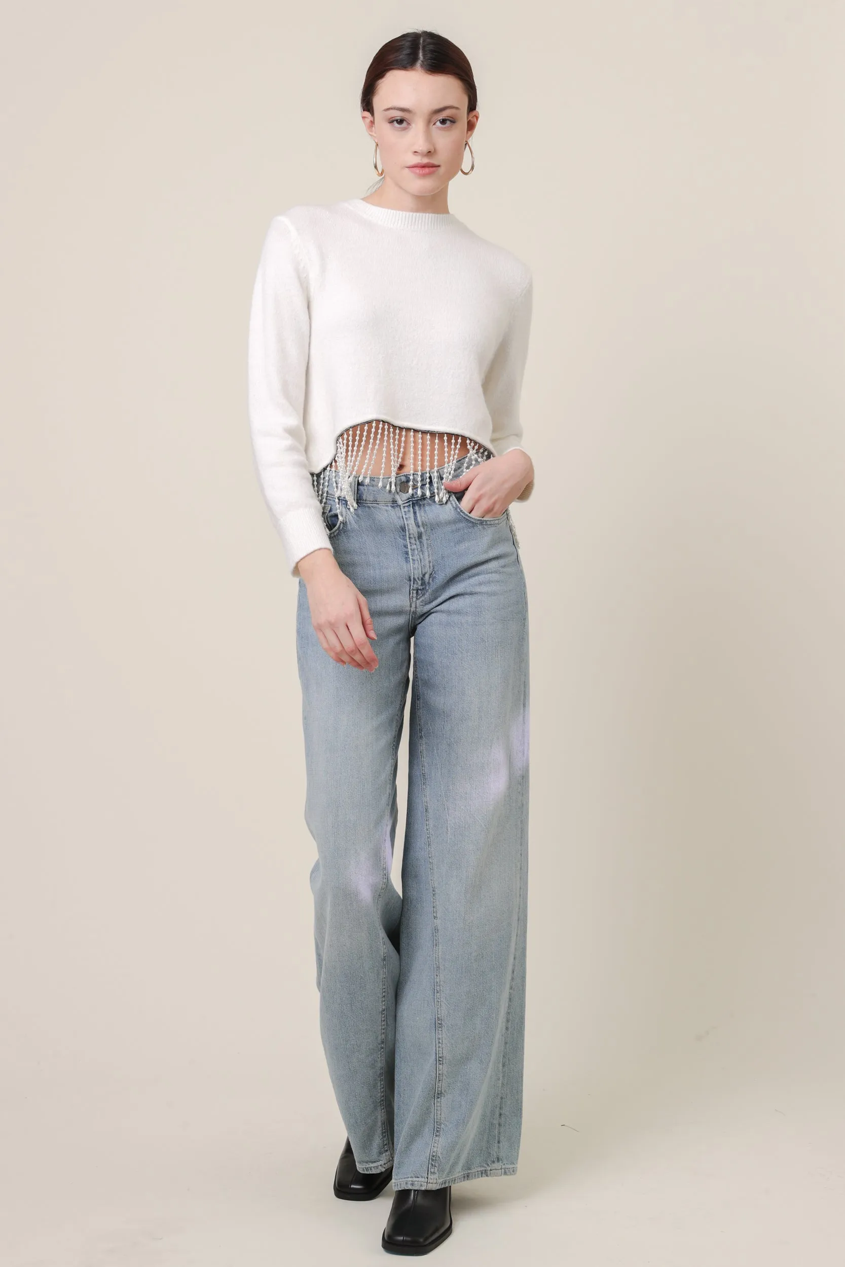 EMILY PEARL SWEATER sold by Line & Dot