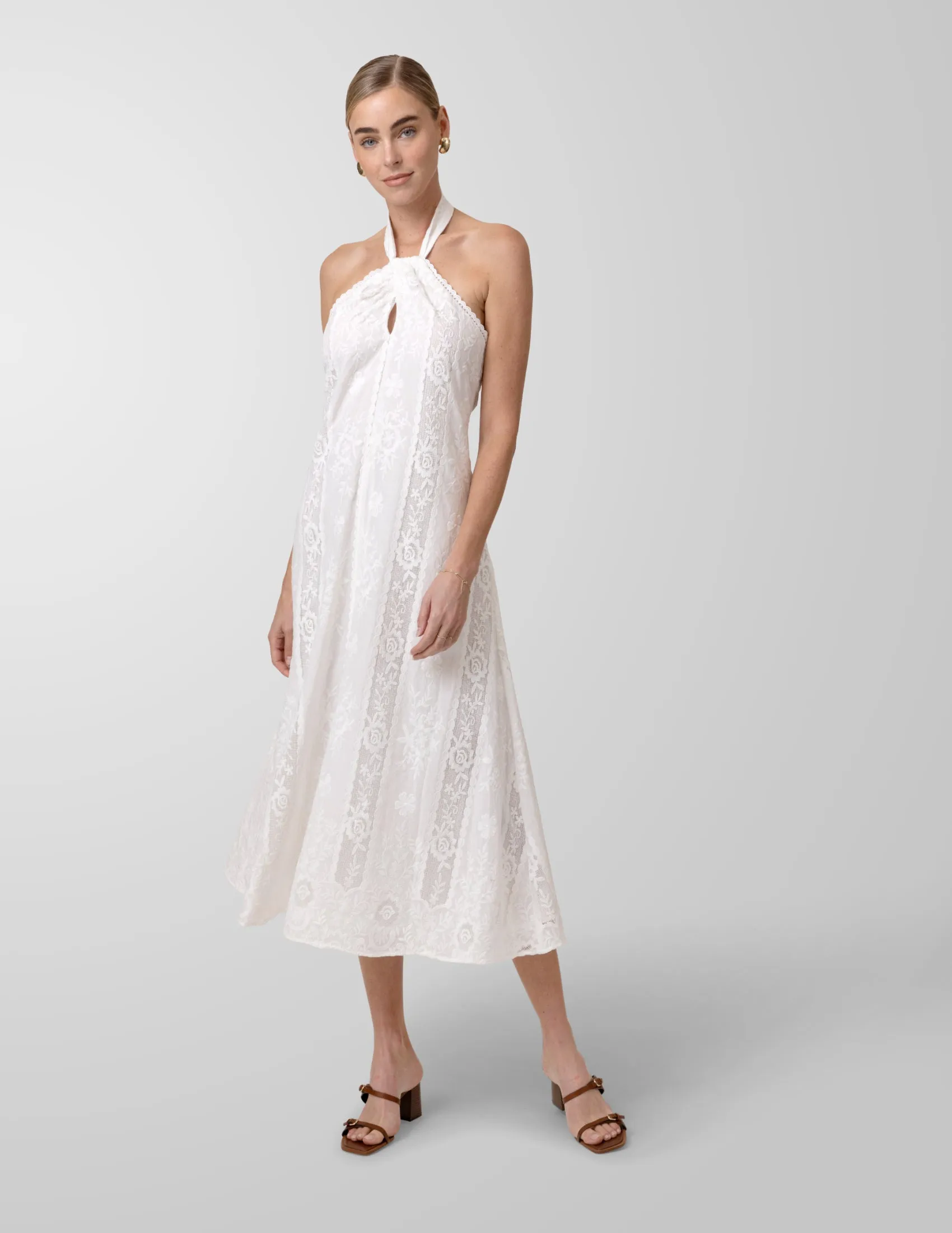 PIENZA HALTER NECK DRESS sold by Line & Dot product image thumbnail 2