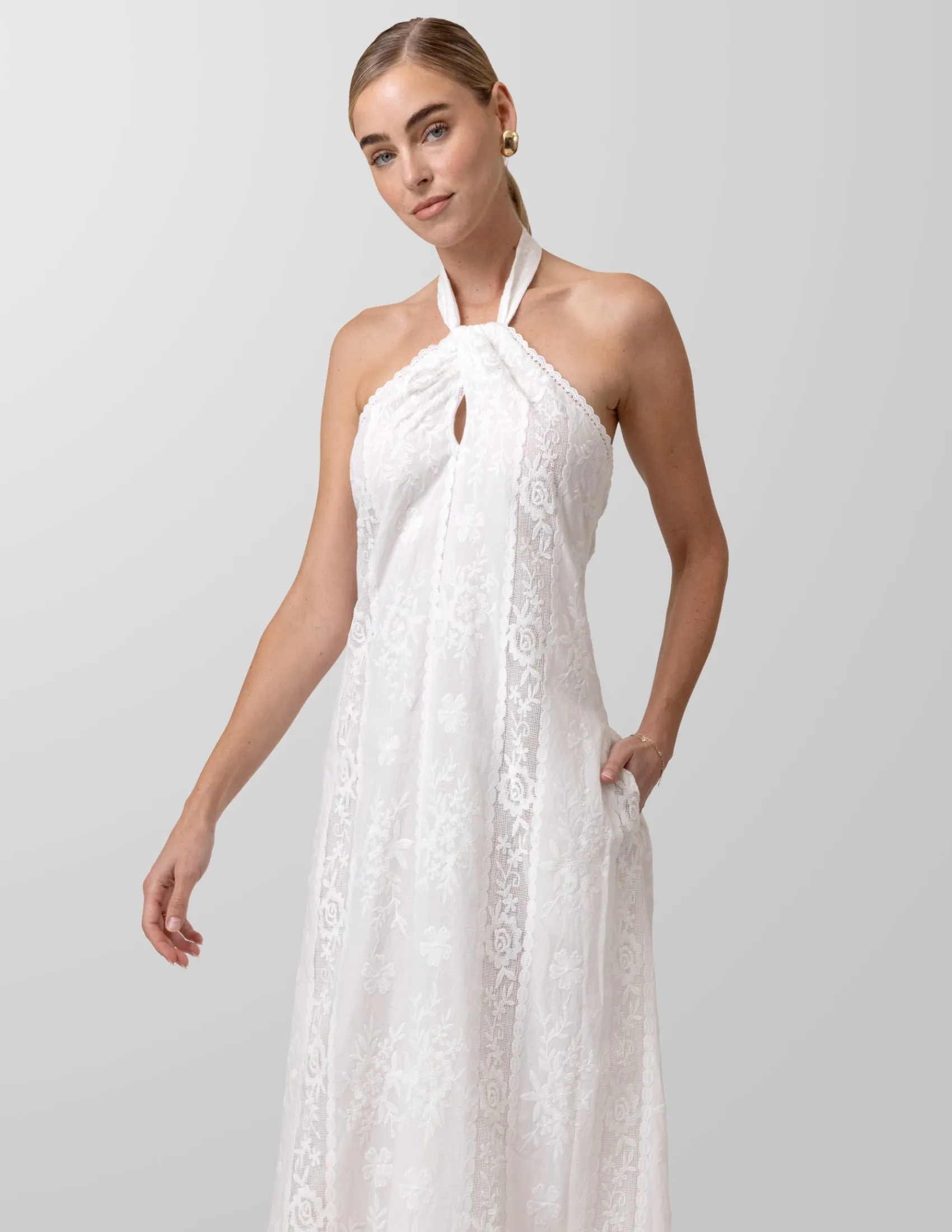 PIENZA HALTER NECK DRESS sold by Line & Dot product image thumbnail 4