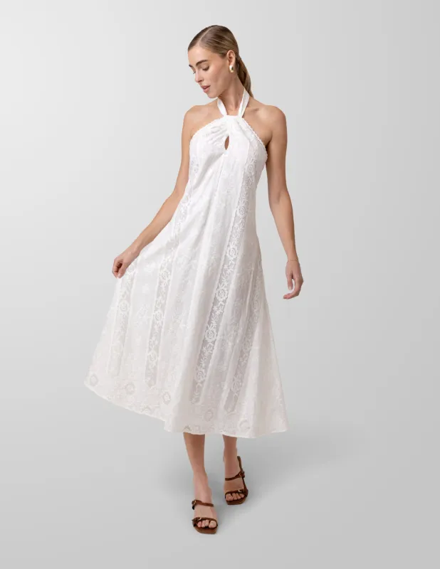 PIENZA HALTER NECK DRESS made by Line & Dot