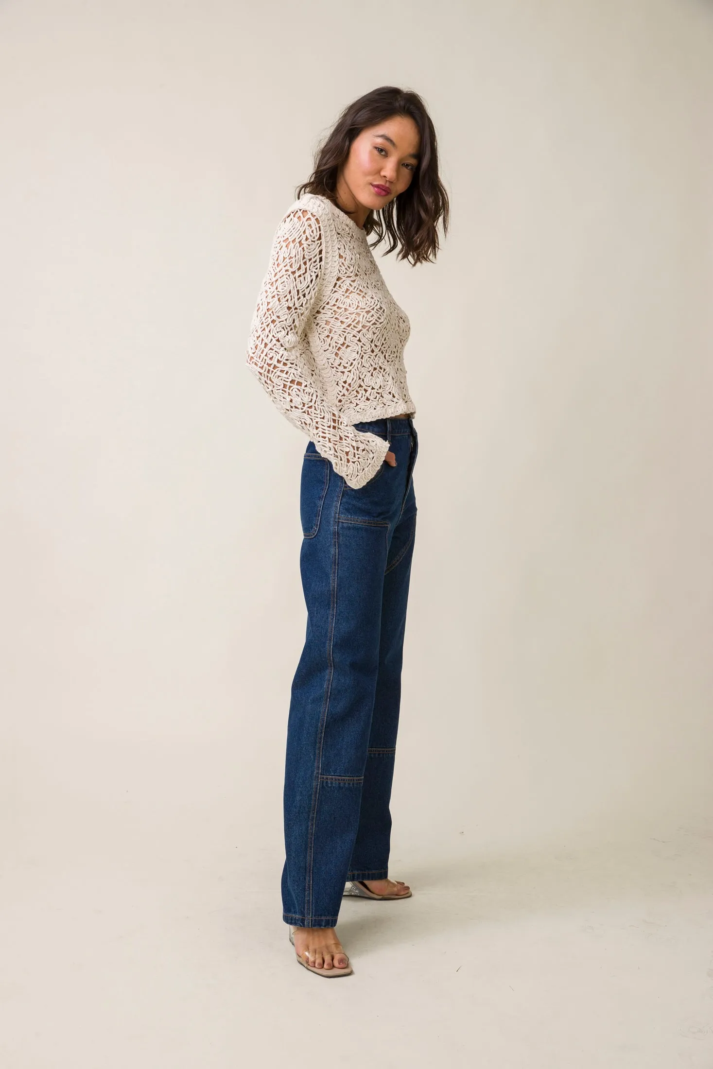 KLARA NET SWEATER sold by Line & Dot product image thumbnail 3