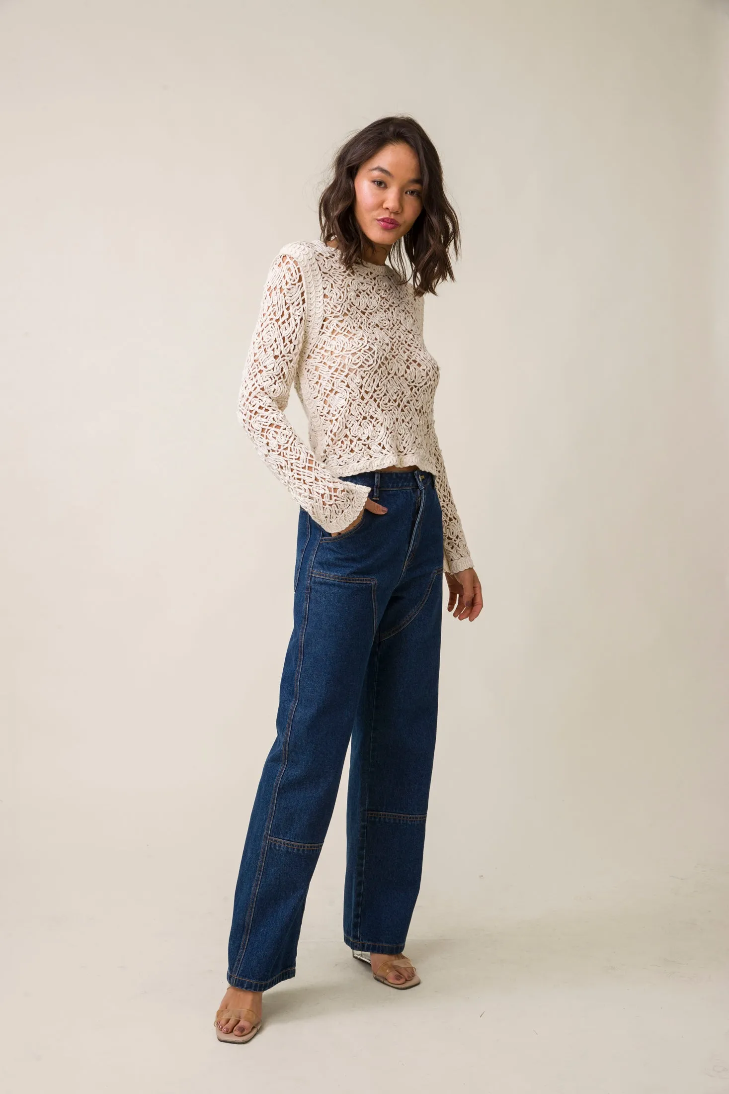 KLARA NET SWEATER sold by Line & Dot product image thumbnail 2