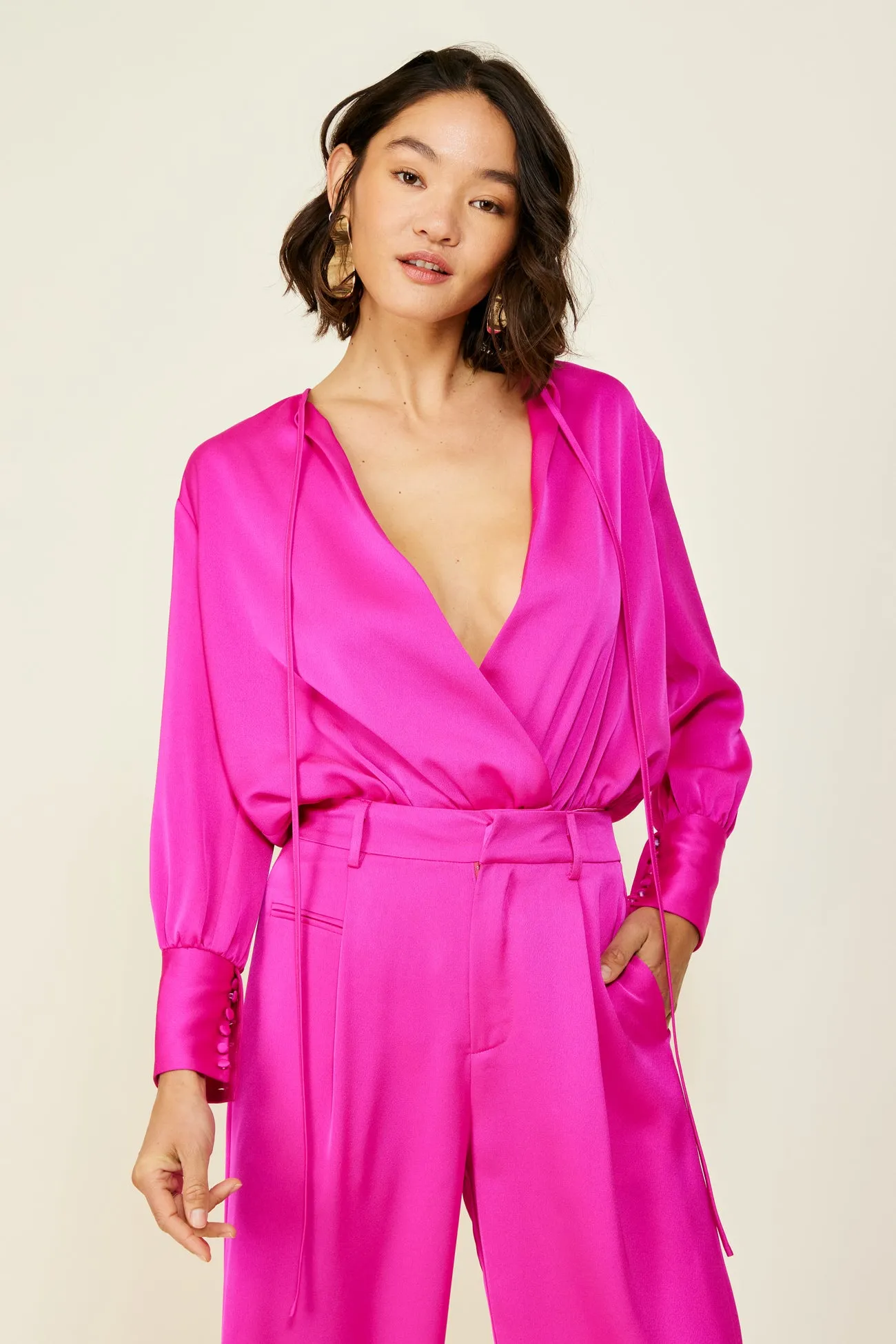 Miki Bodysuit (Magenta) sold by Line & Dot product image thumbnail 2