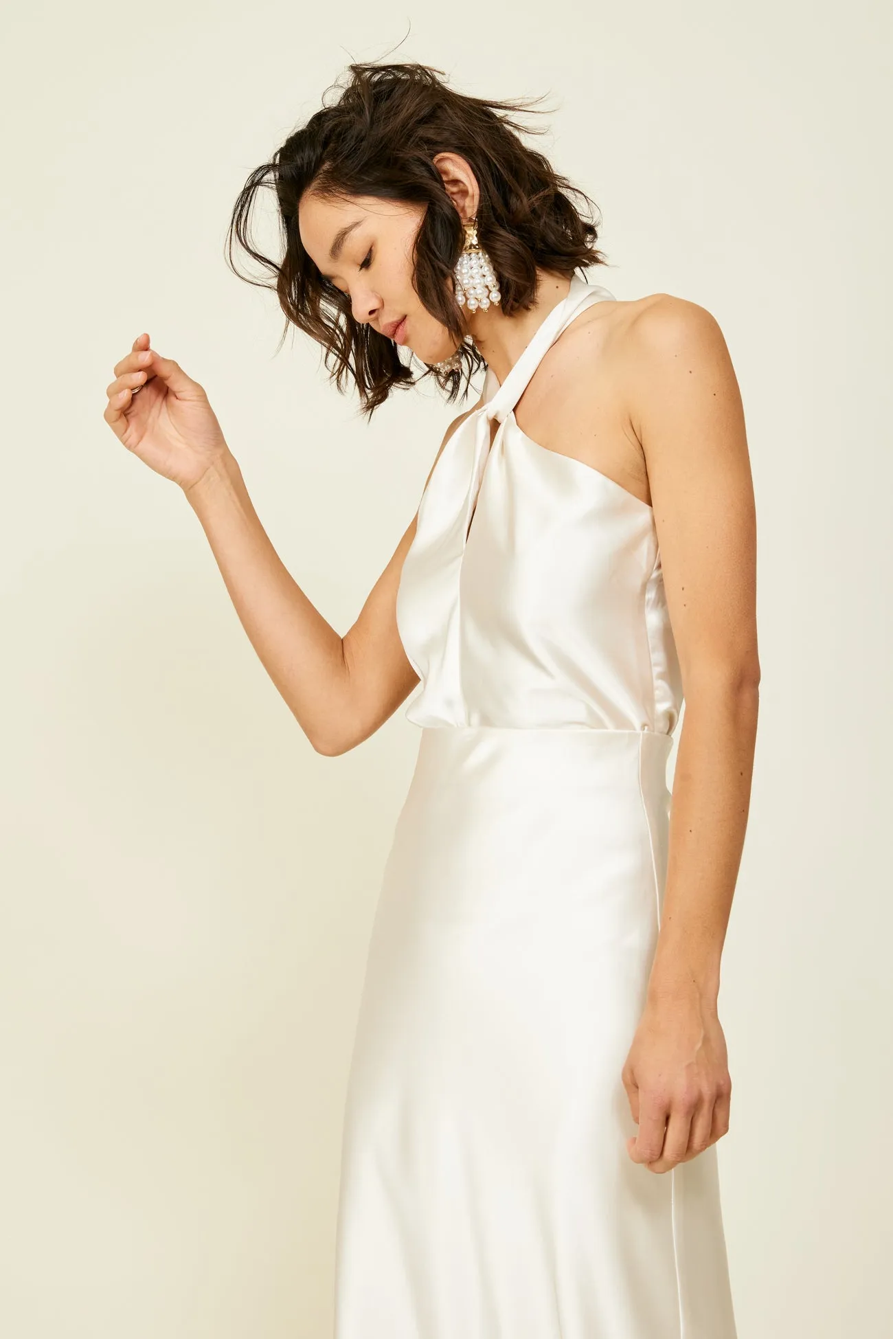 Dreamer Halter Top ( Ivory) sold by Line & Dot product image thumbnail 4