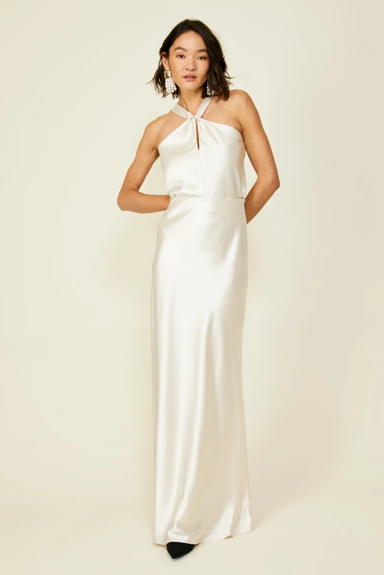 Dreamer Halter Top ( Ivory) sold by Line & Dot product image thumbnail 2