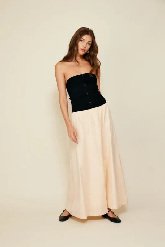TANNER COMBO DRESS sold by Line & Dot