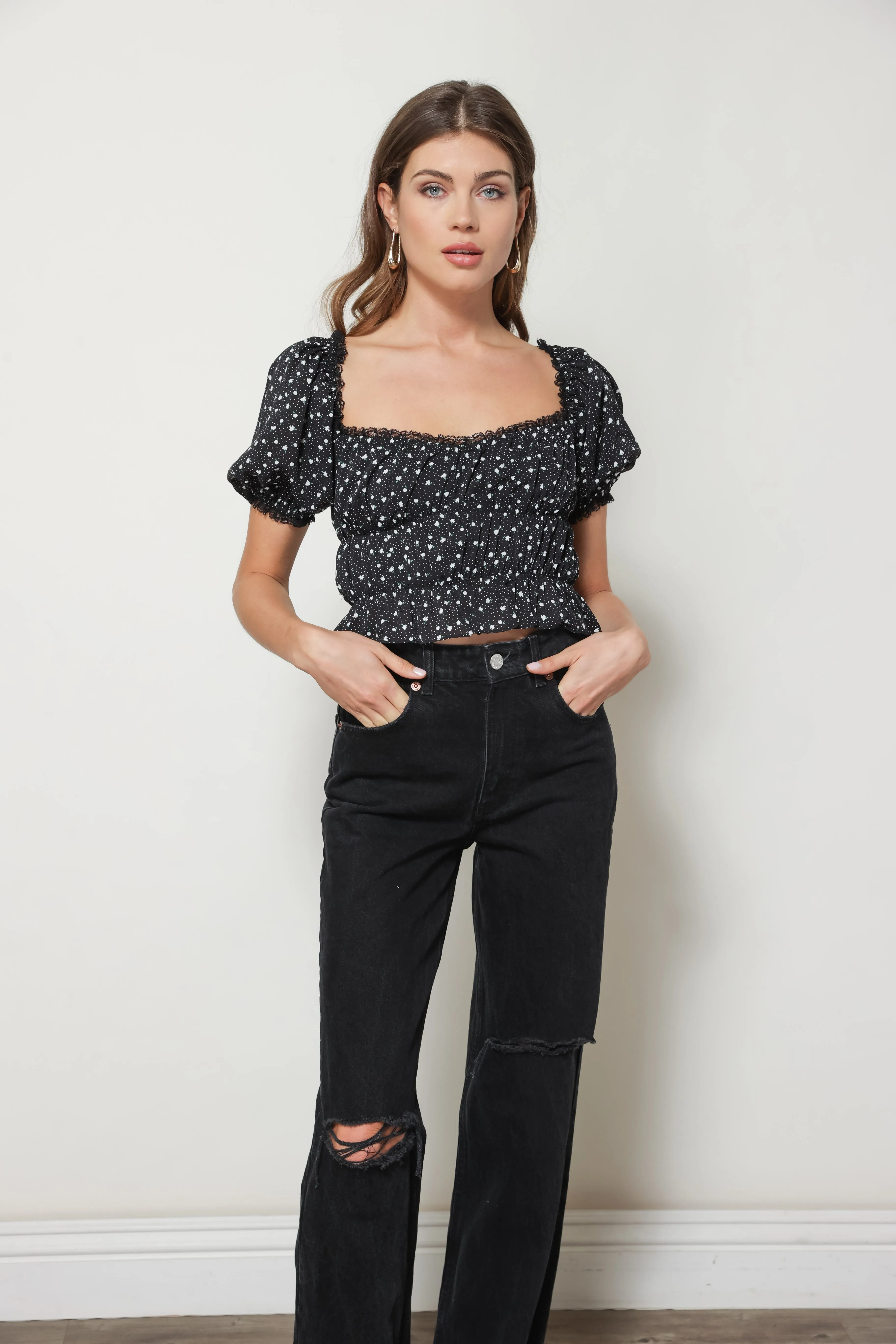 LEAH TOP sold by Line & Dot