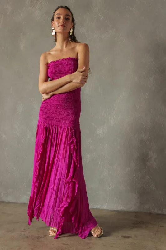 HEADLINE STRAPLESS MIDI sold by Line & Dot