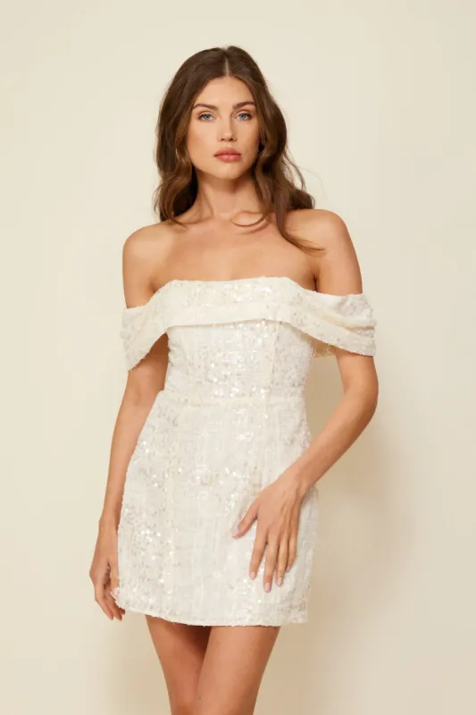 GLEAM MINI DRESS sold by Line & Dot