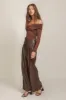 COCOA OFF SHOULDER TOP sold by Line & Dot