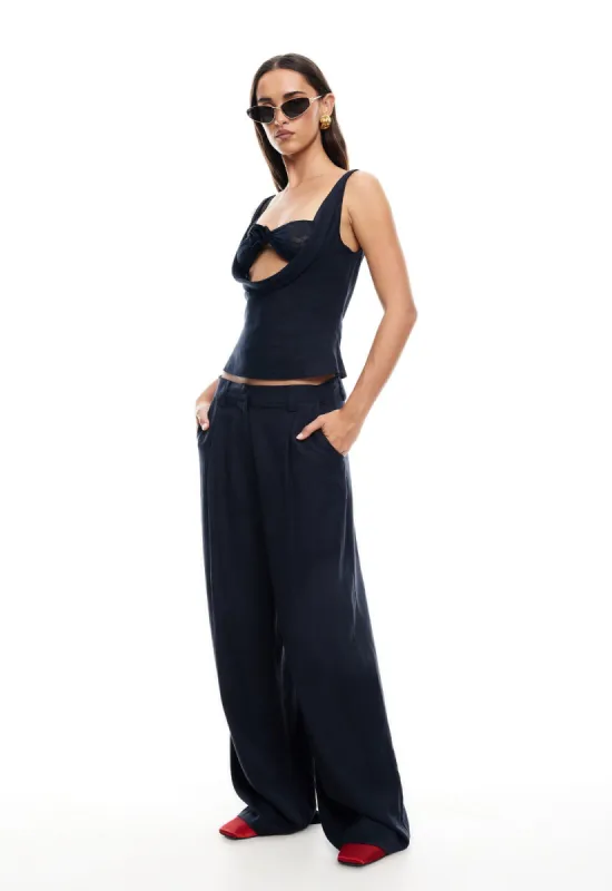 LA QUINTA PANT - NAVY sold by Lioness
