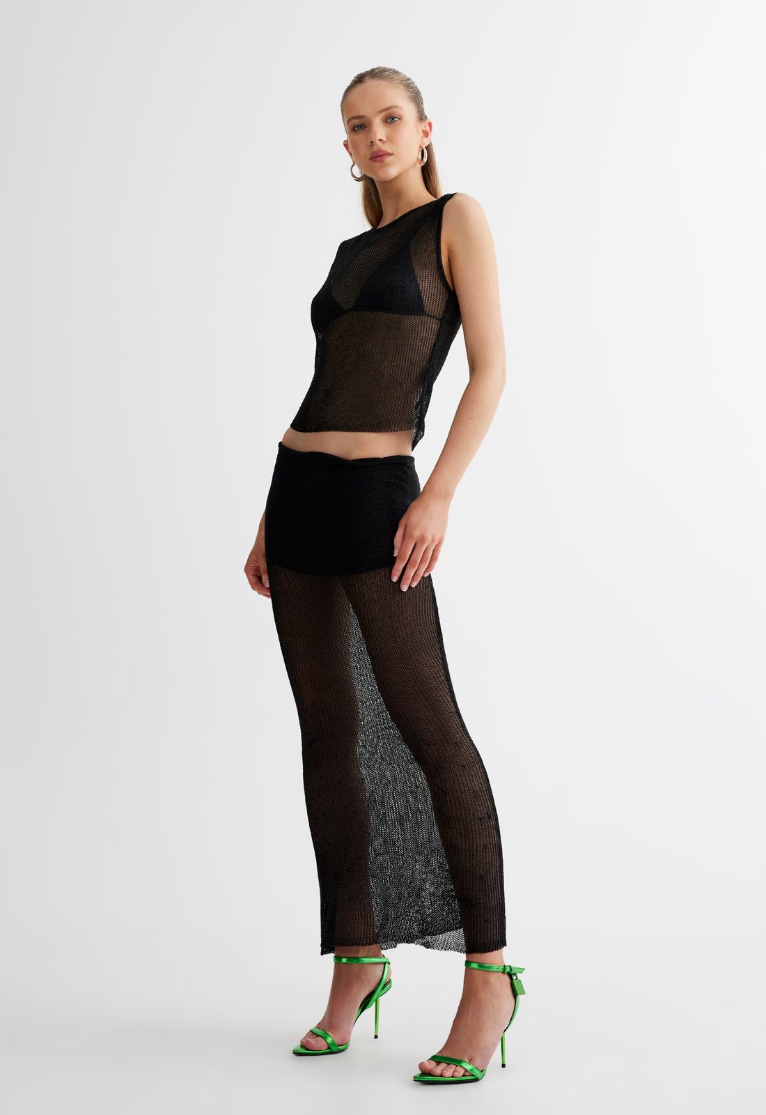 THE KENDALL SKIRT - ONYX sold by Lioness