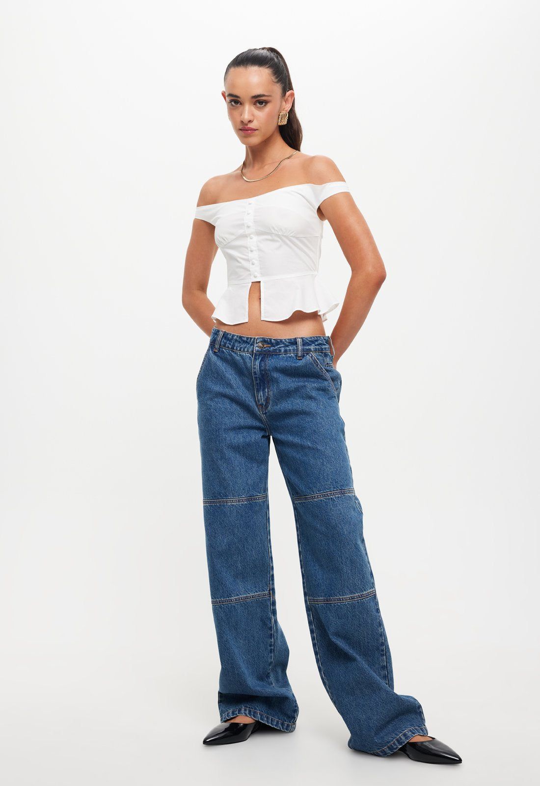 FEMME FATALE TOP - PORCELAIN sold by Lioness