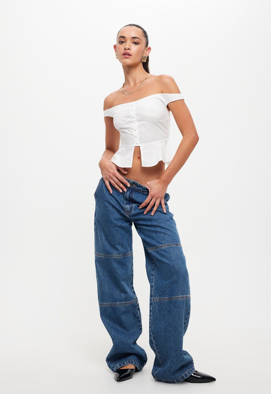 FEMME FATALE TOP - PORCELAIN sold by Lioness product image thumbnail 2