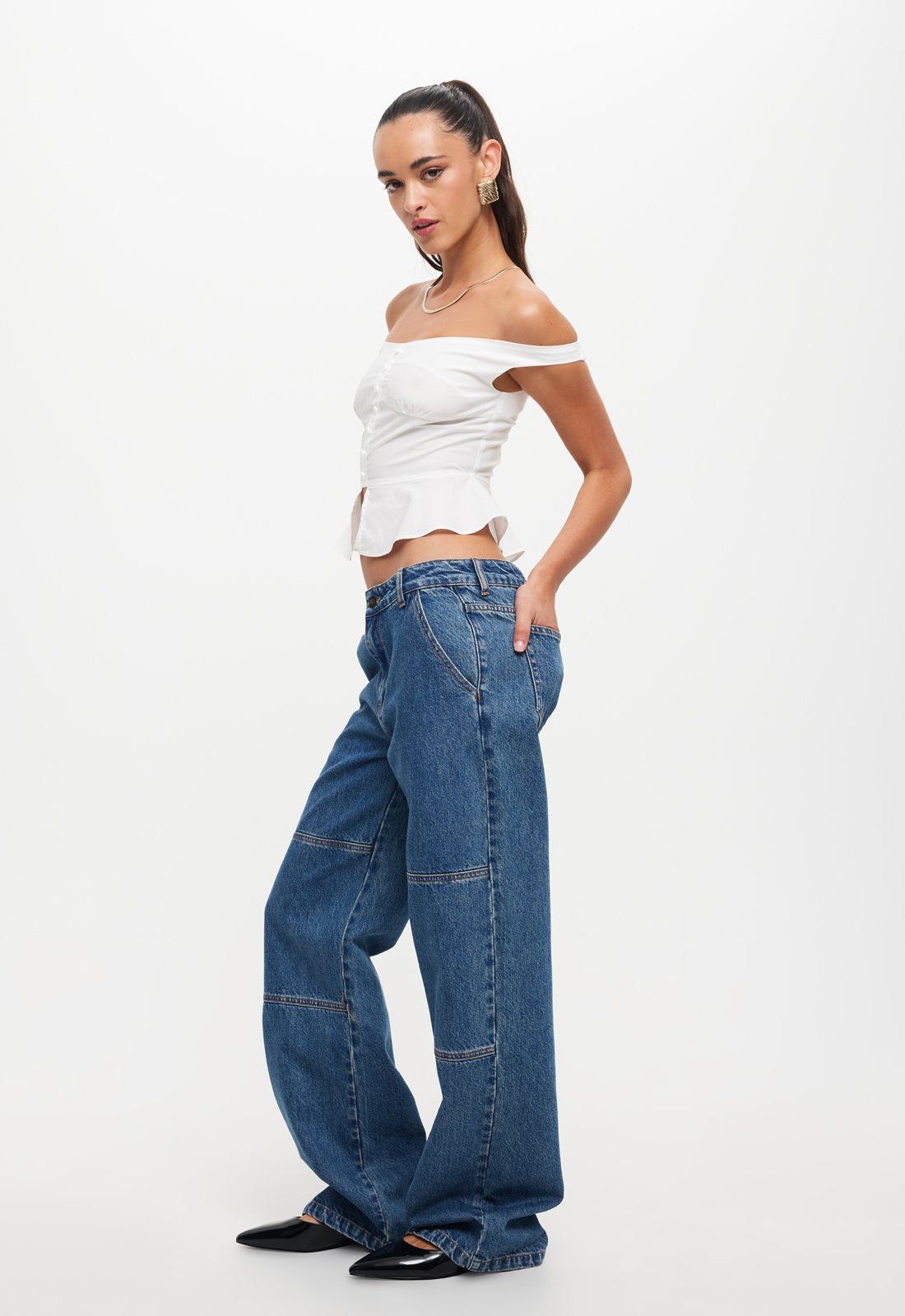 FEMME FATALE TOP - PORCELAIN sold by Lioness product image thumbnail 3