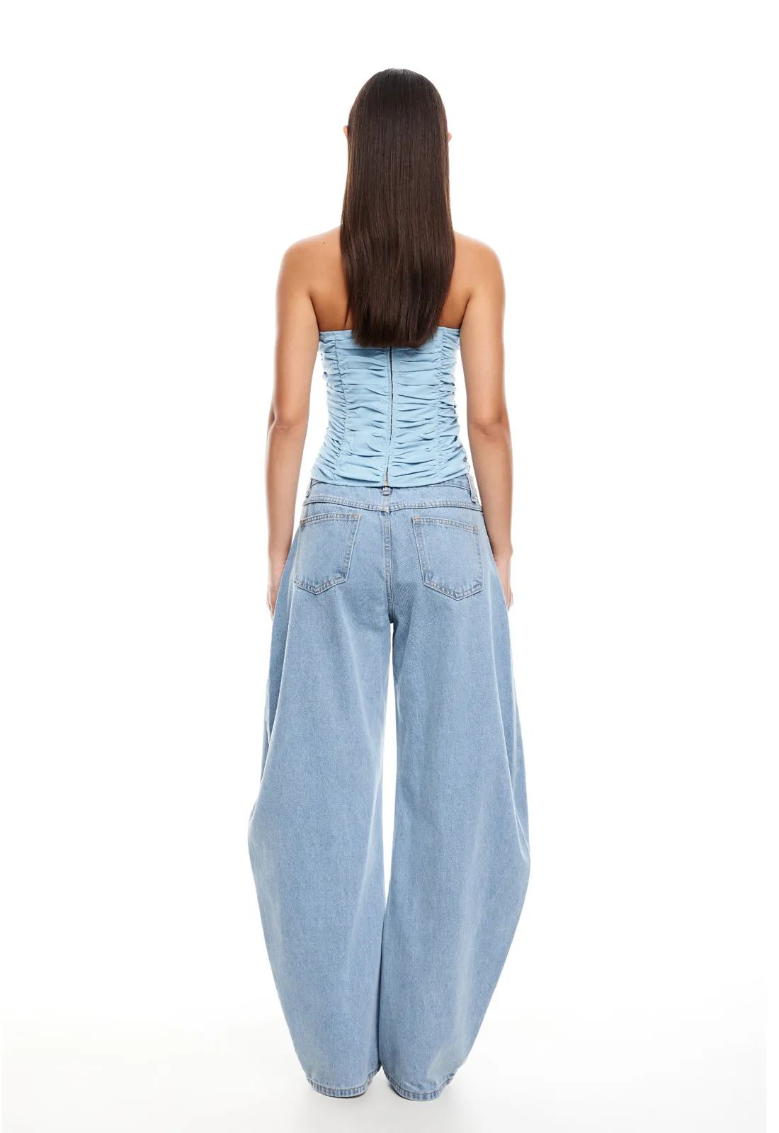 HORSESHOE JEAN - WASHED BLUE sold by Lioness product image thumbnail 4