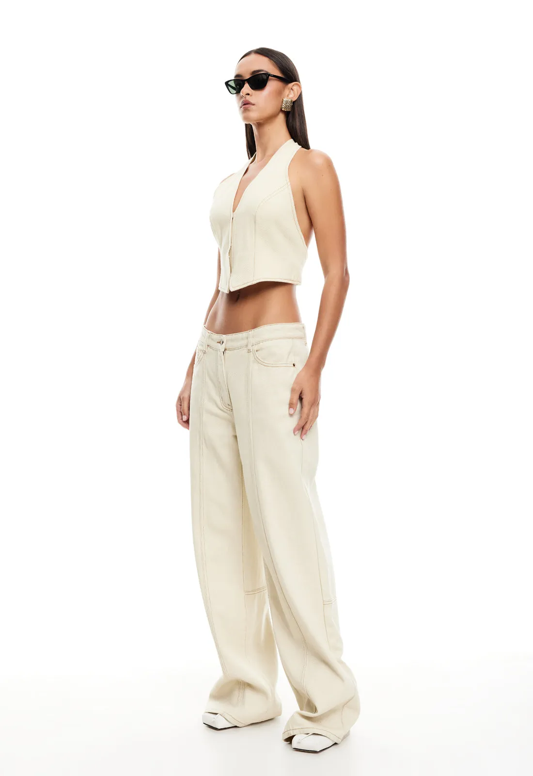 JE SUIS HALTER - ECRU sold by Lioness product image thumbnail 4