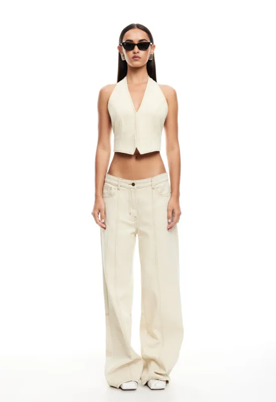 JE SUIS HALTER  - ECRU sold by Lioness
