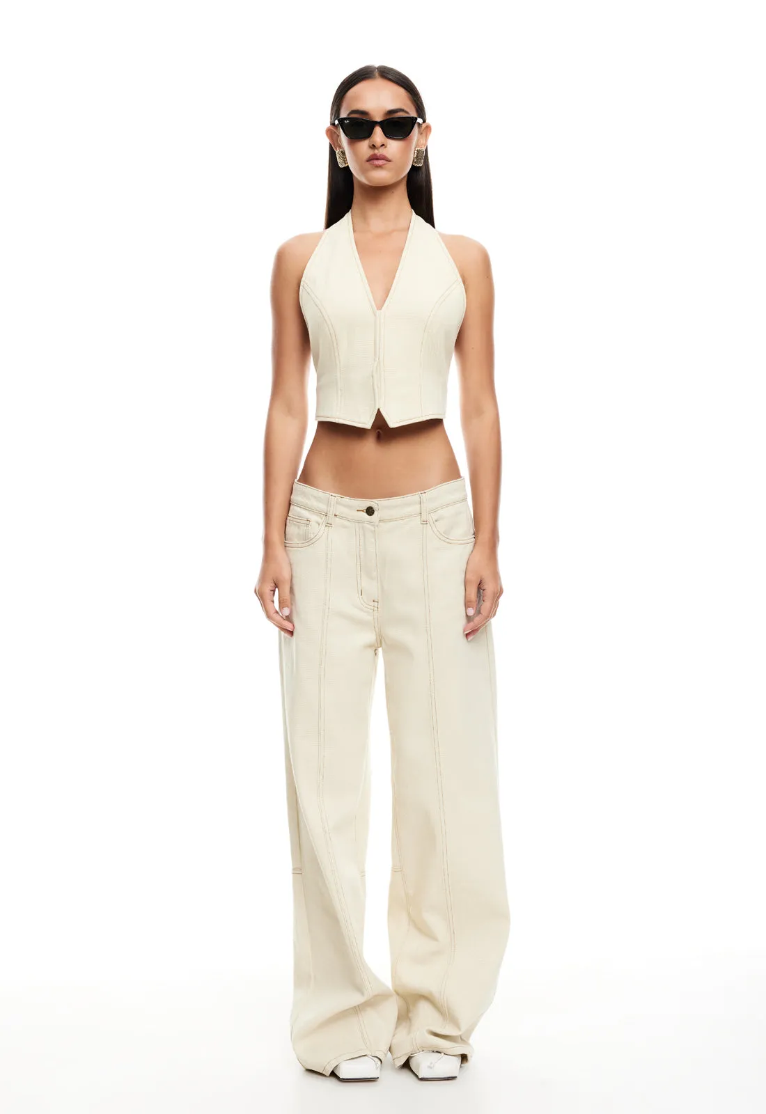 JE SUIS HALTER - ECRU sold by Lioness