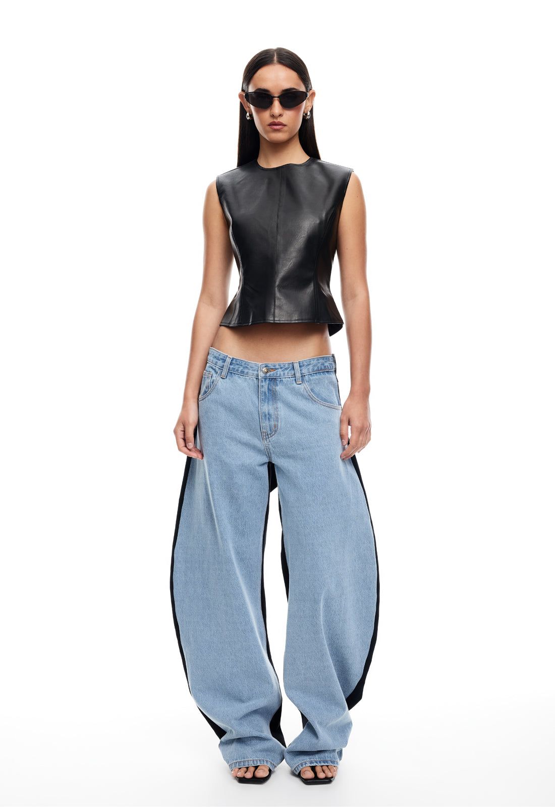 HORSESHOE JEAN - SPLIT BLUE sold by Lioness product image thumbnail 2