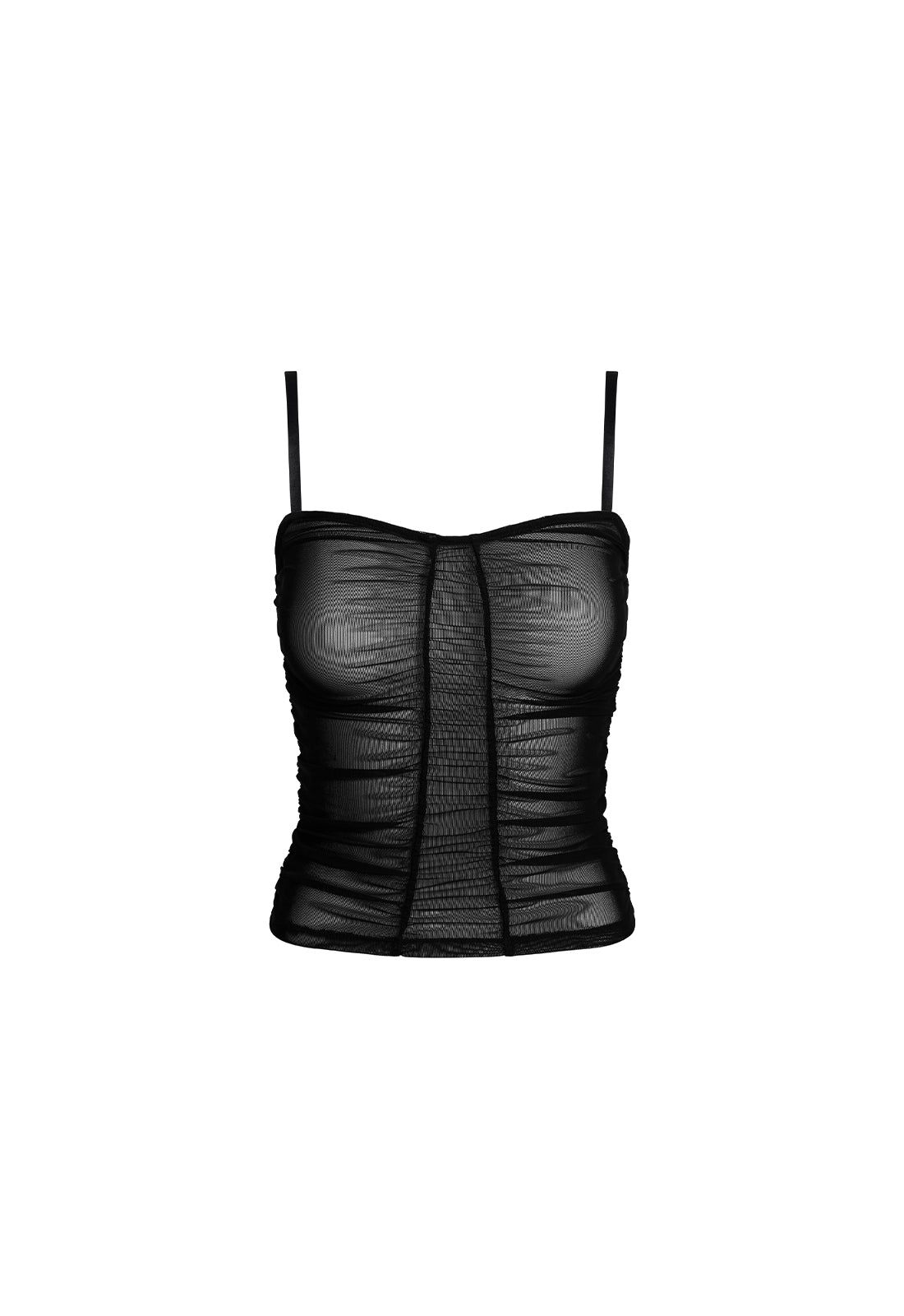 EIVISSA MESH CAMI - PITCH sold by Lioness