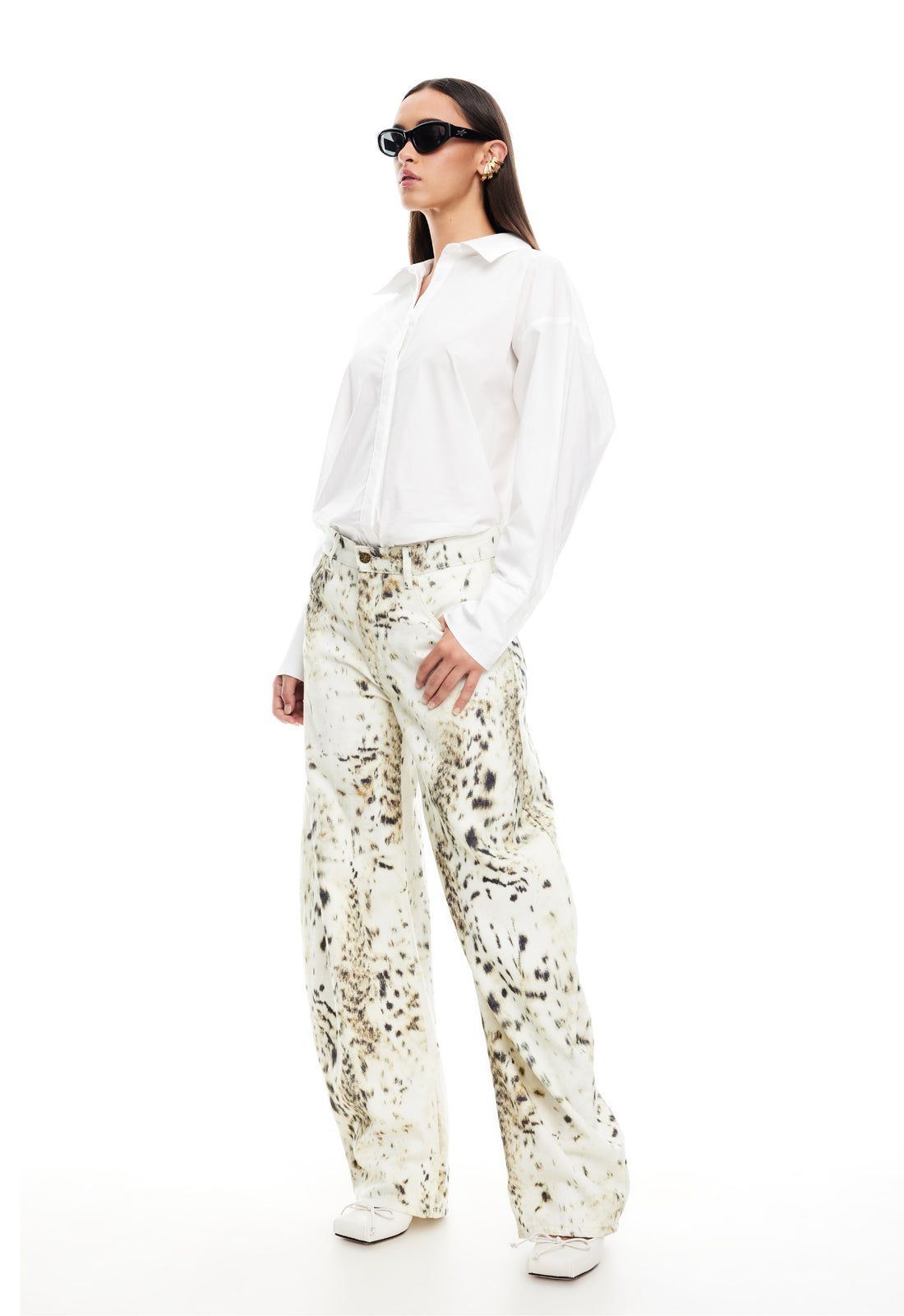 VALENTINO TIE SHIRT - PORCELAIN sold by Lioness product image thumbnail 3