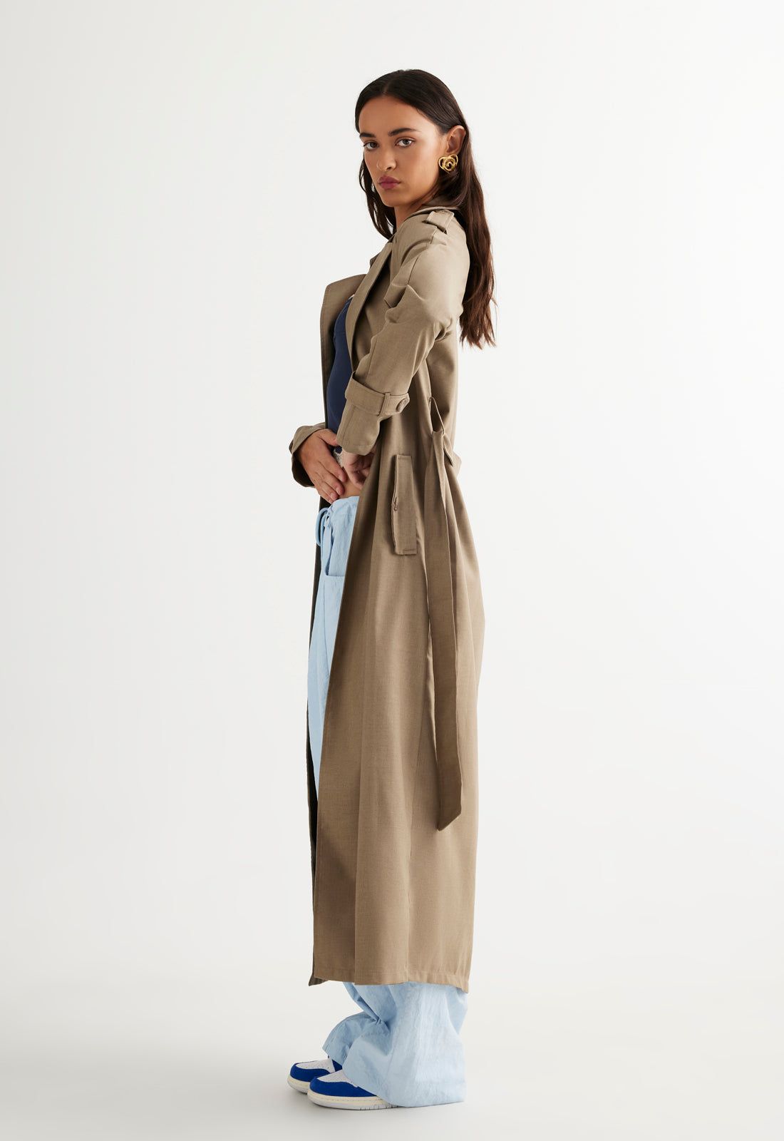 TRENCHEROUS COAT - BEIGE sold by Lioness product image thumbnail 4