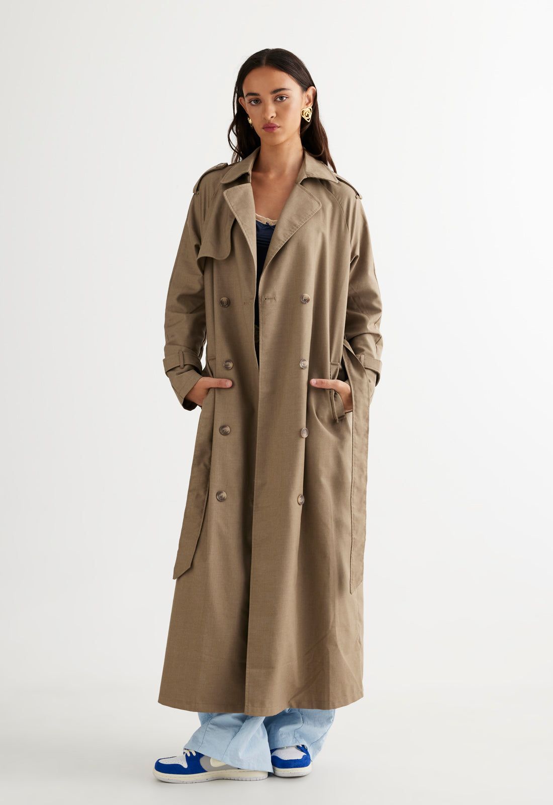 TRENCHEROUS COAT - BEIGE sold by Lioness