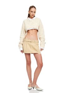 ELLE MINI SKIRT  - CAMEL sold by Lioness