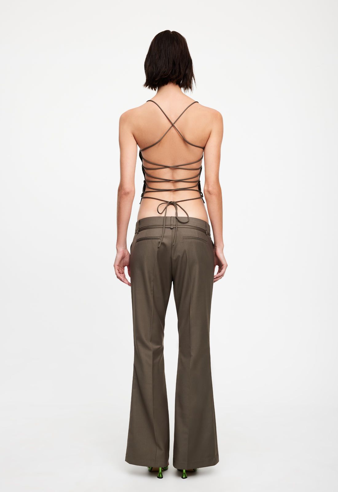 AVARIS TIE TOP - KHAKI sold by Lioness product image thumbnail 5