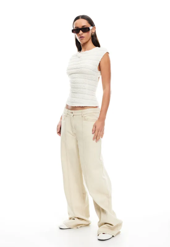 DAWSON JEAN - ECRU sold by Lioness