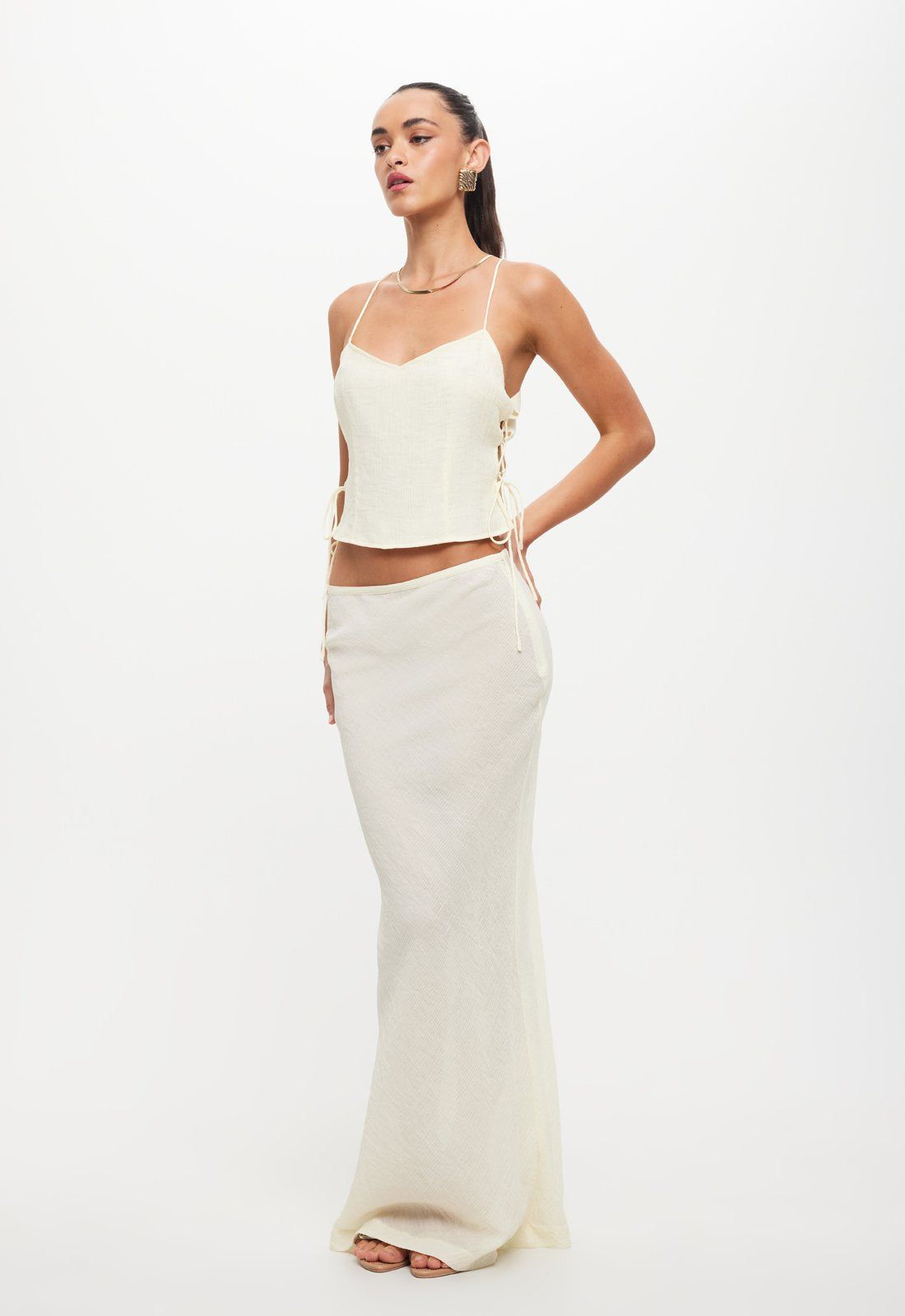 ENDLESS MAXI SKIRT - IVORY sold by Lioness product image thumbnail 3