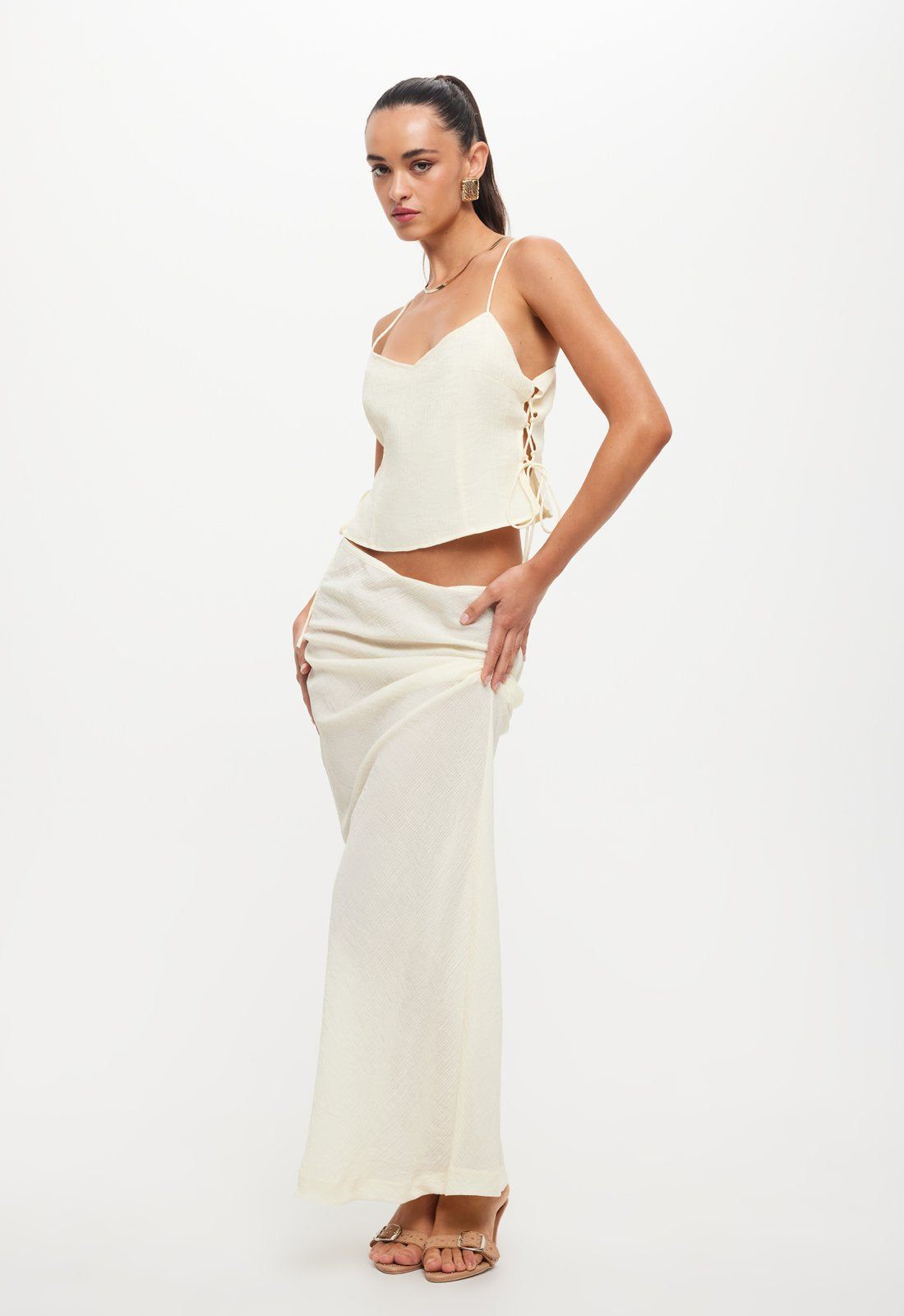 ENDLESS MAXI SKIRT - IVORY sold by Lioness