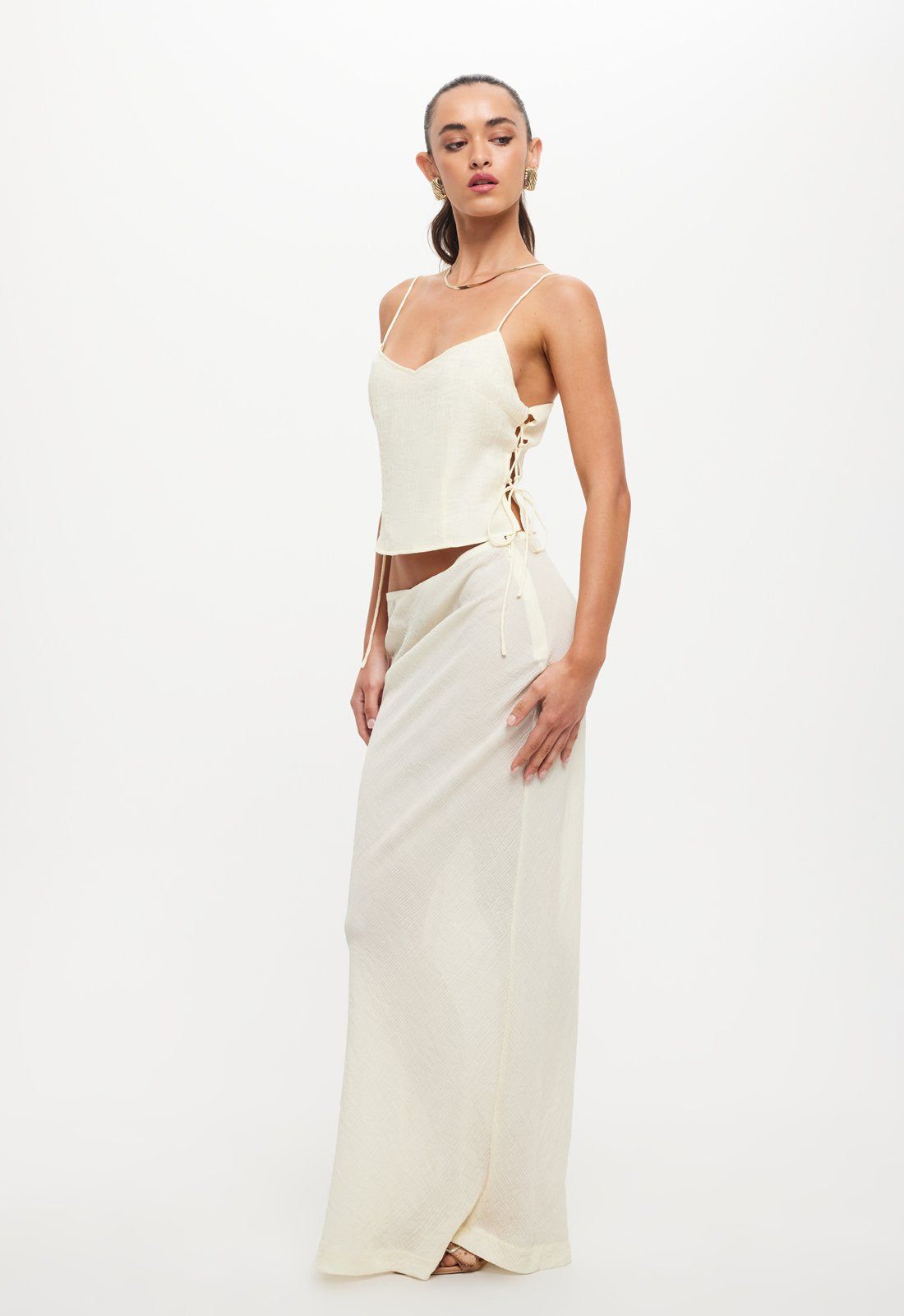 ENDLESS MAXI SKIRT - IVORY sold by Lioness product image thumbnail 2