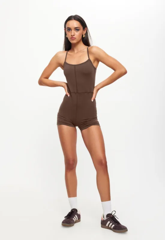 CASEY ROMPER - CHOCOLATE sold by Lioness