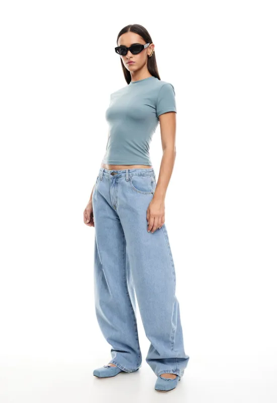 ESSENTIAL TEE - MINERAL sold by Lioness