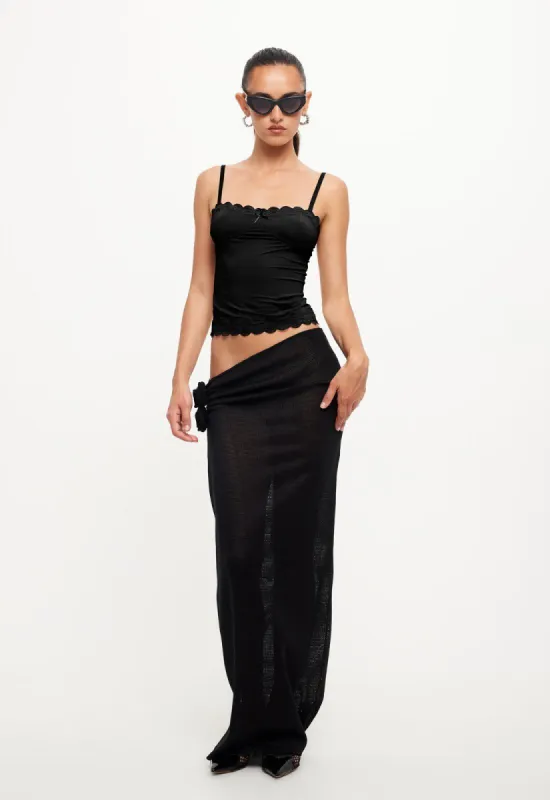 SOUL MATE MAXI SKIRT - ONYX sold by Lioness