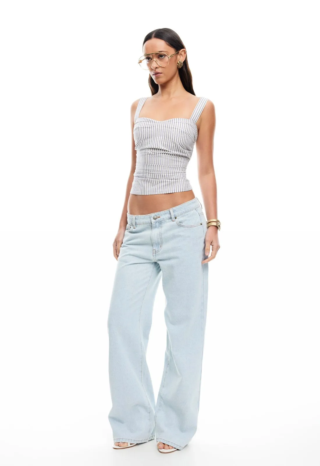 COBAIN CORSET - IVORY MULTI STRIPE sold by Lioness product image thumbnail 2