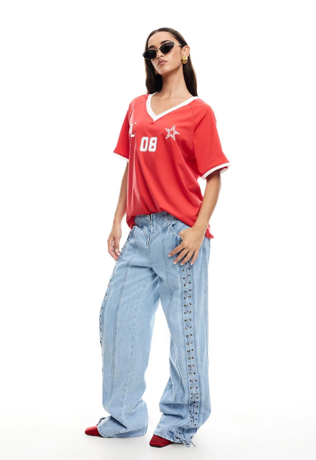 SPECTATE TOP - POPPY RED sold by Lioness