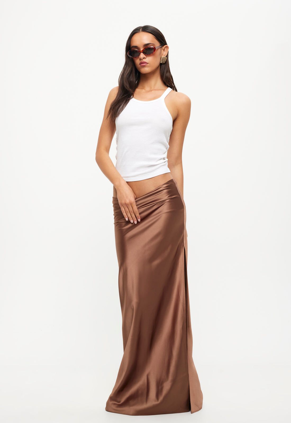 DEVON MAXI SKIRT - RUSSET sold by Lioness product image thumbnail 2