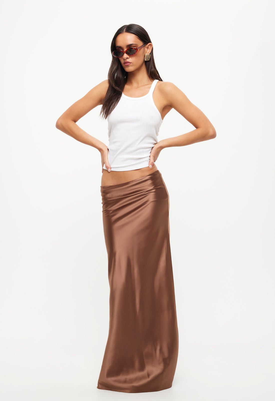 DEVON MAXI SKIRT - RUSSET sold by Lioness product image thumbnail 4