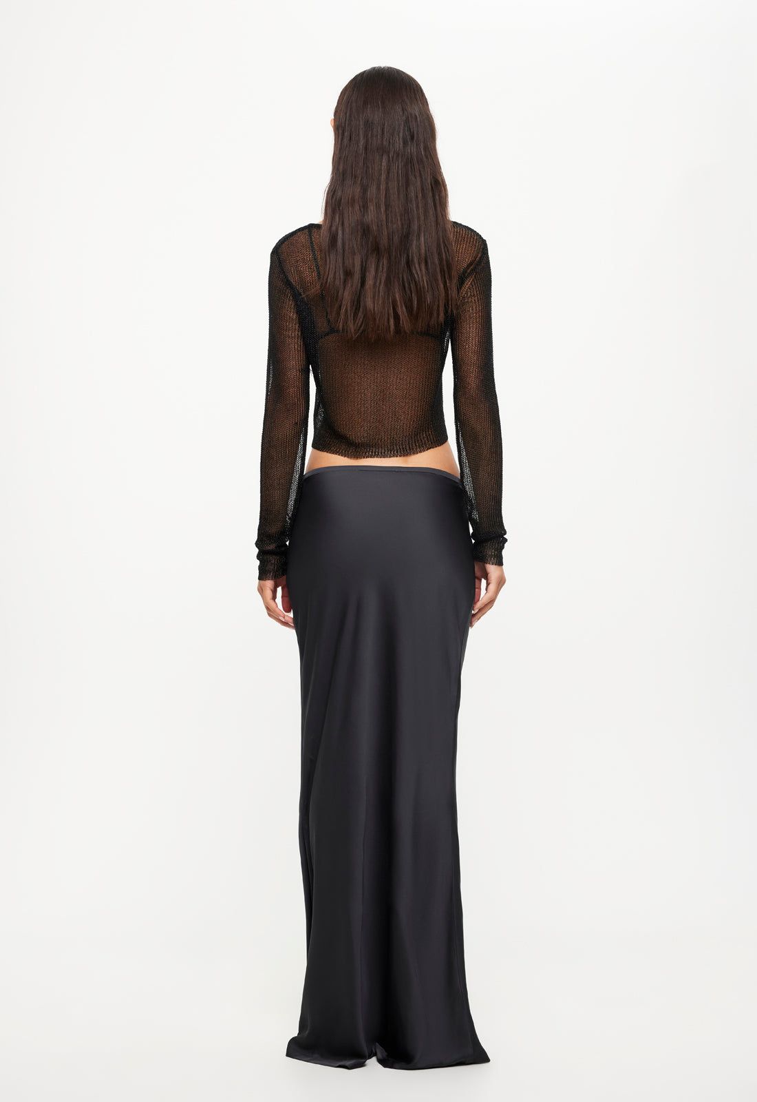 HUDSON SATIN MAXI SKIRT - DARK OLIVE sold by Lioness product image thumbnail 5