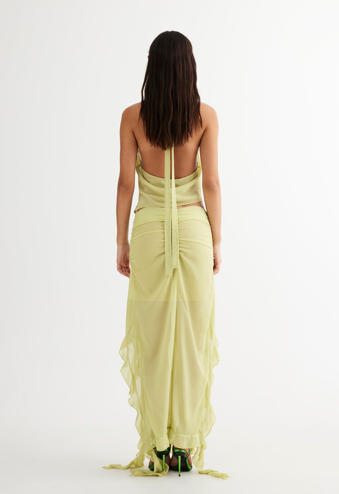 RENDEZVOUS HALTER TOP - LIME sold by Lioness product image thumbnail 5