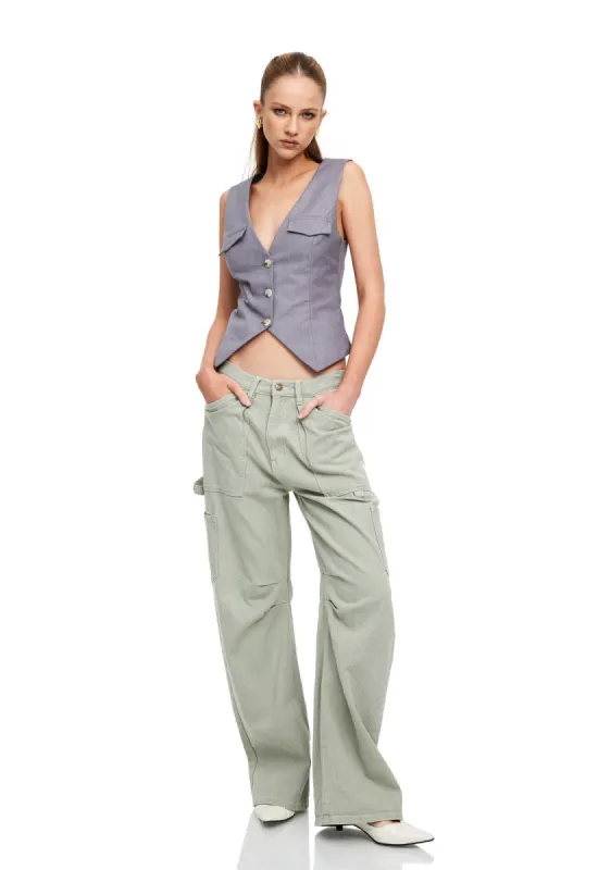 MIAMI VICE PANT - LIGHT KHAKI sold by Lioness