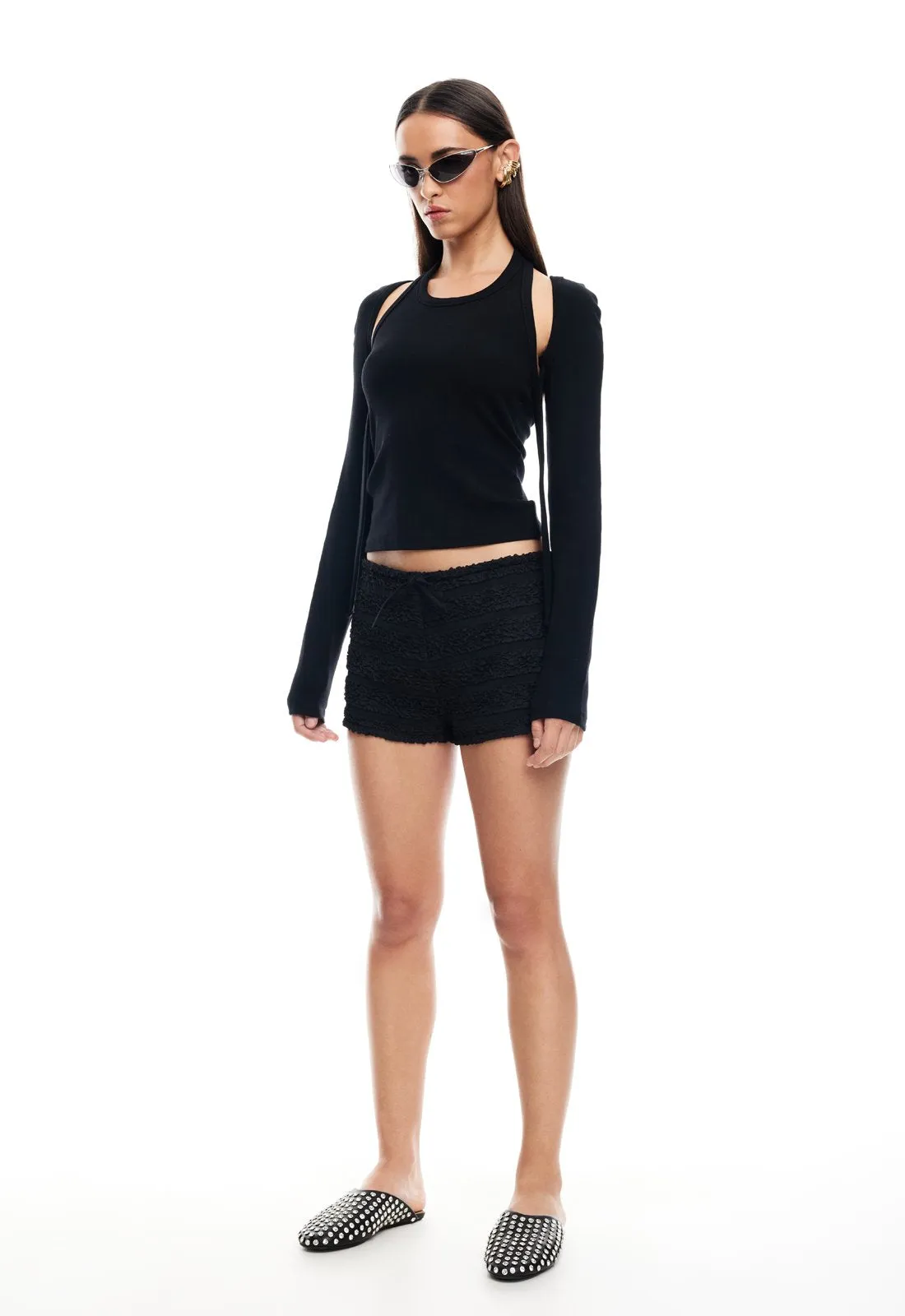 SCULPTED LONG SLEEVE TANK - ONYX sold by Lioness product image thumbnail 5