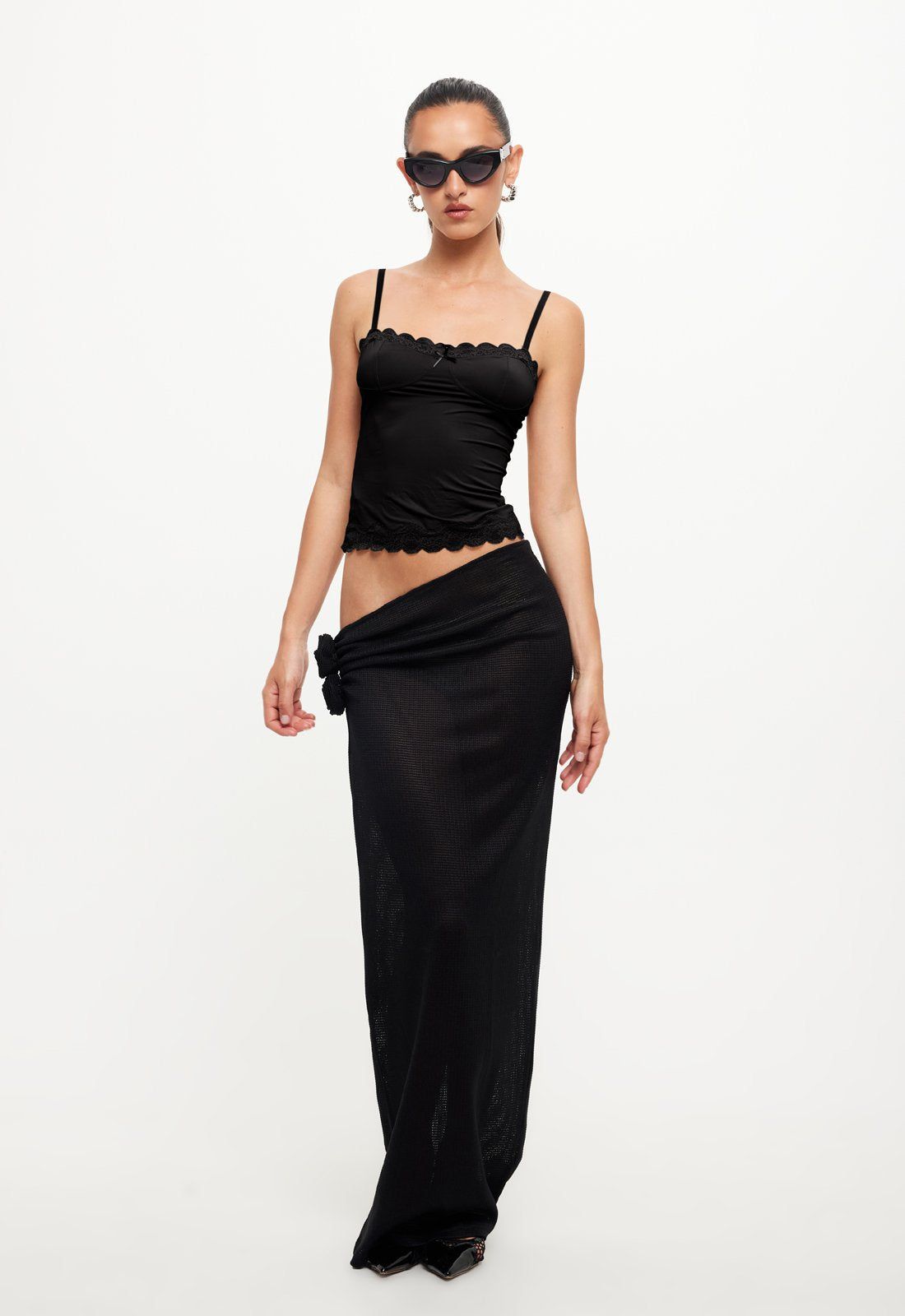 SOUL MATE MAXI SKIRT - ONYX sold by Lioness product image thumbnail 4